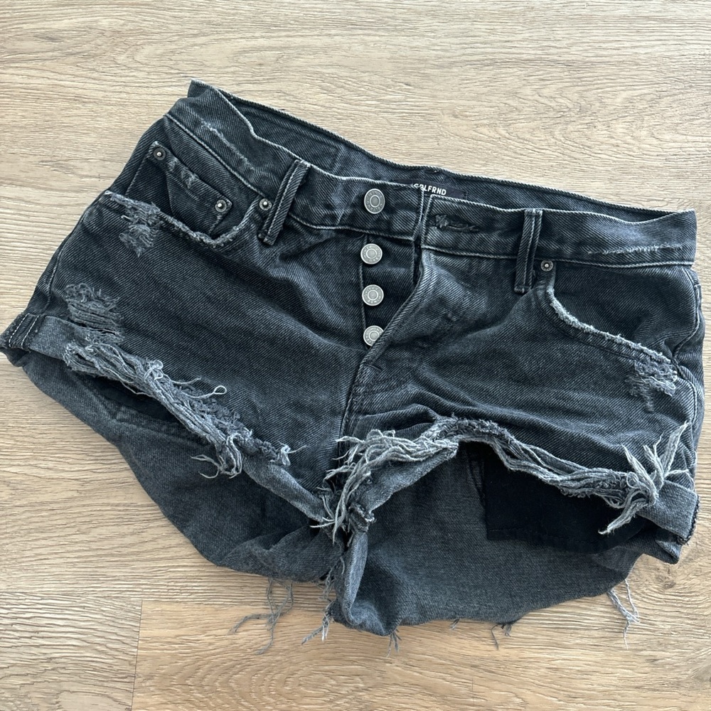 GRLFRND denim cut off shorts
